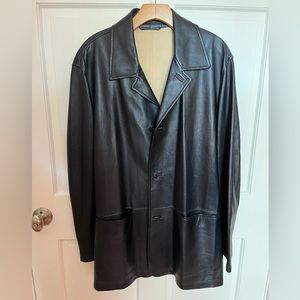 Black Leather Blazer